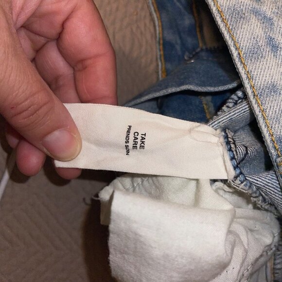 Avec Les Filles Womens Jeans Size 29 High Rise Light Wash Blue Denim Cotton - Picture 10 of 11